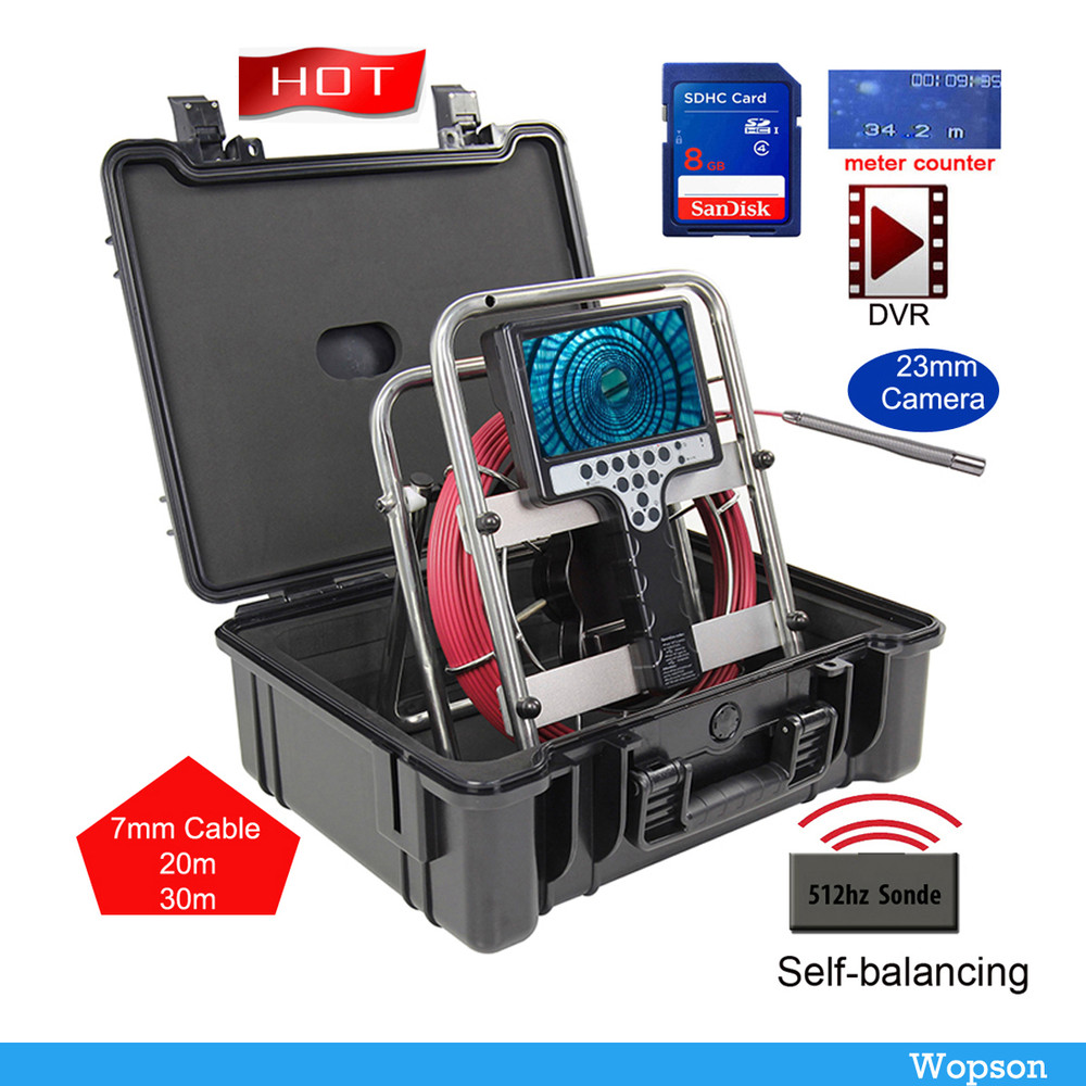 Fiberglass Cable Soft or Rigid with Connector, Compatible with Wopson Pipe Inspection Snake Camera for Plumbing & Drain