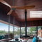 Modern OutdoorIndoor Ceiling Fan With Remote Control Energy DC Motor Solid Wood Blades Silent Sty 1