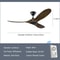 Modern OutdoorIndoor Ceiling Fan With Remote Control Energy DC Motor Solid Wood Blades Silent Sty 4