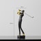 Abstract Creative Golfer Figurines Simple Color Golf Player Model Ornament Sporting Style Decor For 4