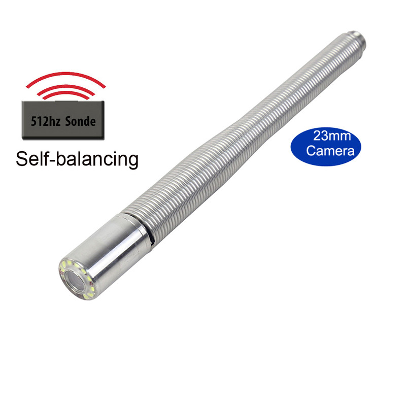 Long Self Leveling Sewer Drain Inspection Camera With Transmitter Sonde DVR Recorder Meter Counter 1