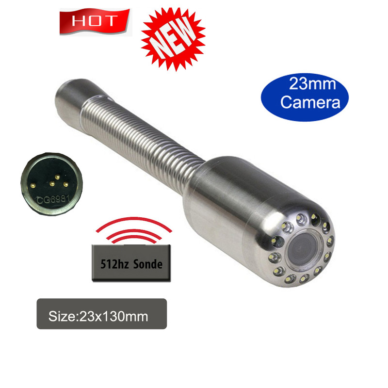 Long Self Leveling Sewer Drain Inspection Camera With Transmitter Sonde DVR Recorder Meter Counter 3