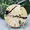 Hand Polished Natural Rock Picture Stone Round Coasters, Abstract Spiritual Healing Witchcraft Decor, Holiday & Home