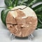 Hand Polished Natural Rock Picture Stone Round Coasters, Abstract Spiritual Healing Witchcraft Decor, Holiday & Home