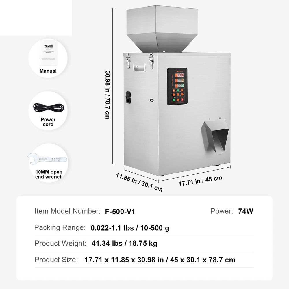 Powder Filling Machine Automatic Intelligent Particle Weighing Dispenser For Tea Seeds Herbs  Small 1