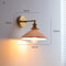 IWHD White Ceramic Modern Wall Lamp Beside Bed Nordic Copper LED Japanese Style Wandlamp For Living 10