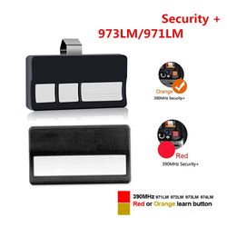 orange button remote control, garage door & gate opener remote with clip, universal replacement