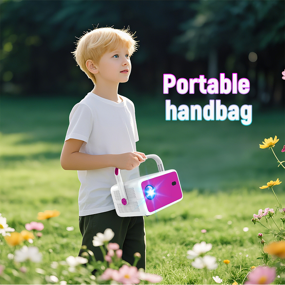 Velec AOSP Portable Projector ANSI Android Full HD LCD Auto Keystone Correction Outdoor Home Theat