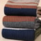 Mens Terry Toe Socks Cotton Striped Thick Soft 5 Finger Socks For SweatAbsorbing Warmth Party Dre 5