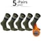 Mens Terry Toe Socks Cotton Striped Thick Soft 5 Finger Socks For SweatAbsorbing Warmth Party Dre 6