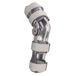 orthopedic hinged knee brace immobilizer orthosis stabilizer for acl, mcl & pcl injury, recovery support & post surgery
