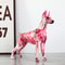Graffiti Style Doberman Dog Statue Resin Crafts Simple Creative Painted Color Decor For Home Entran 10