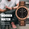 BOBO BIRD Wooden Watch Men Quartz Movement Bayan Kol Saati Luxury Mens Watches With Luminous Hands 1