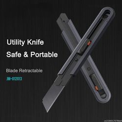 premium handicraft tool jimihome safety lock utility knife with carbon steel blades for precision paper cutting