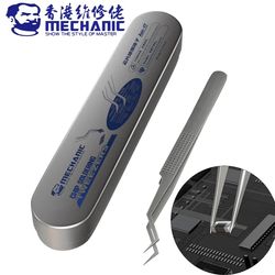 professional solder tweezers for electronics, mechanic aax precision positioning tool with non-slip grip & durable