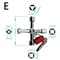 Universal Multifunction Cross Switch Square Key Wrench Alloy Triangle Tool for Elevator, Electrical Box, Cabinet