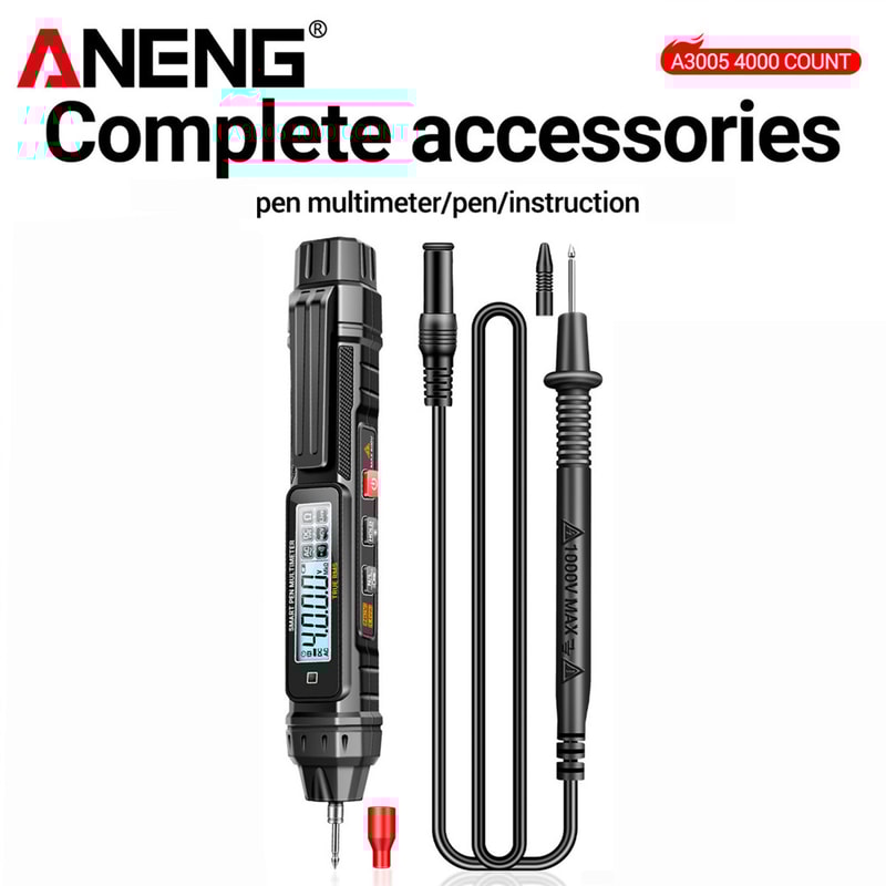 Professional ANENG Digital Multimeter Pen Counts AutoRanging Meter NonContact ACDC Voltage Ohm Diod 6