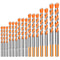 Professional 16PCS Tungsten Carbide Masonry Drill Bit Set Heavy Duty Drill Bits For Metal Steel Til 4