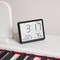 Ultra Thin Alarm Clock LCD Large Screen Digital Temperature Hygrometer, Simple Magnetic Desk Decoration Clocks