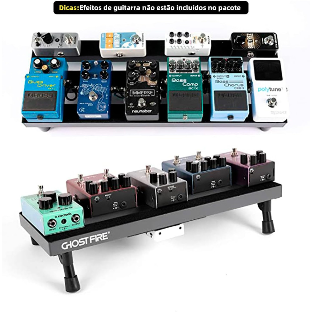 Ghost Fire Aluminum Alloy Super Light Portable Guitar Pedal Board Multiple Sizes Effect Pedalboard 4