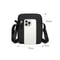 Durable Oxford Shoulder Bag, Mini Black Mobile Phone Bag Waist Pack for Men, Secure Crossbody Travel Pouch