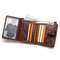 Genuine Leather RFID Wallet For Men Vintage Short Wallet With Coin Pocket Card Holders Zipper Pock 1