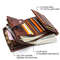 Genuine Leather RFID Wallet For Men Vintage Short Wallet With Coin Pocket Card Holders Zipper Pock 2