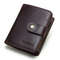 Genuine Leather RFID Wallet For Men Vintage Short Wallet With Coin Pocket Card Holders Zipper Pock 10