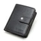 Genuine Leather RFID Wallet For Men Vintage Short Wallet With Coin Pocket Card Holders Zipper Pock 9