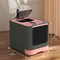 Fully Enclosed Cat Litter Box With Pet UV Lights Top Drawer InOut Door Control Disinfecting Deodor 1