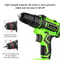 Rechargeable Cordless Drill Screwdriver With Lithium Battery Display Impact Function Multifunction 3