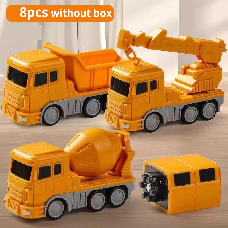 Transforming Robot Car Toy Magnetic Transform Engineering Car Assembled Toys Magnetic Blocks For K 1