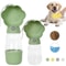 Outdoor Portable Dog Water Bottle With Food Container Travel Pet Drinking Bowl Feeder For Small La 2