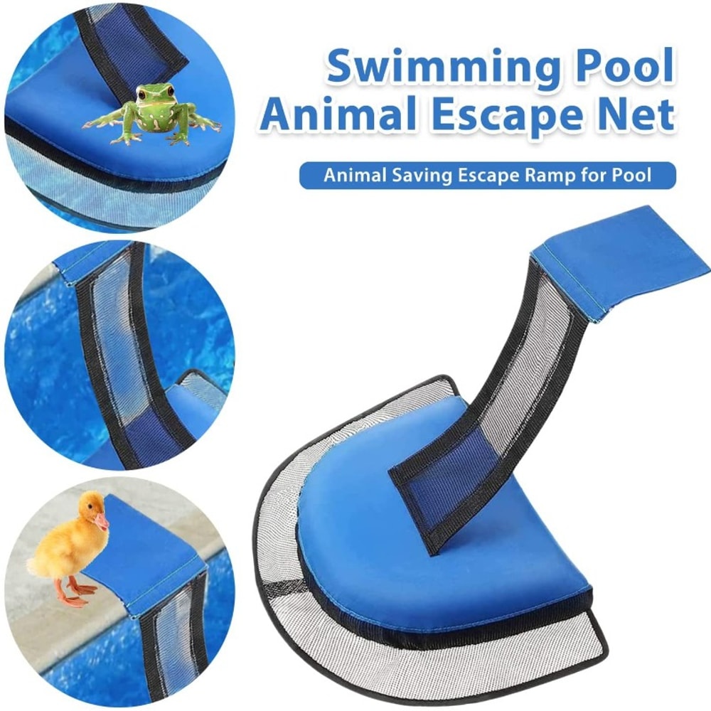 Small Animal Frog and Bird Escape Net, Outdoor Emergency Rescue Channel Swimming Pool Escape Ramp
