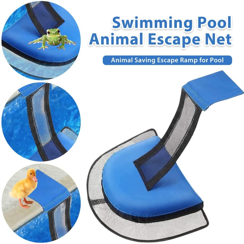 Small Animal Frog and Bird Escape Net, Outdoor Emergency Rescue Channel Swimming Pool Escape Ramp