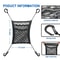 Stretchable Car Storage Net Bag Between Seats, Pet Barrier Divider & Elastic Mesh Bag Organizer for Auto Accessories