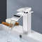 Premium Bathroom Copper Core Waterfall Stainless Steel Basin Faucet Kitchen Wash Basin Hot And Cold 0
