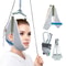Adjustable Over Door Hanging Neck Traction Kit with Cushion Belt Brace, Cervical Correction Stretcher & Head Massager