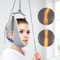 Adjustable Over Door Hanging Neck Traction Kit with Cushion Belt Brace, Cervical Correction Stretcher & Head Massager