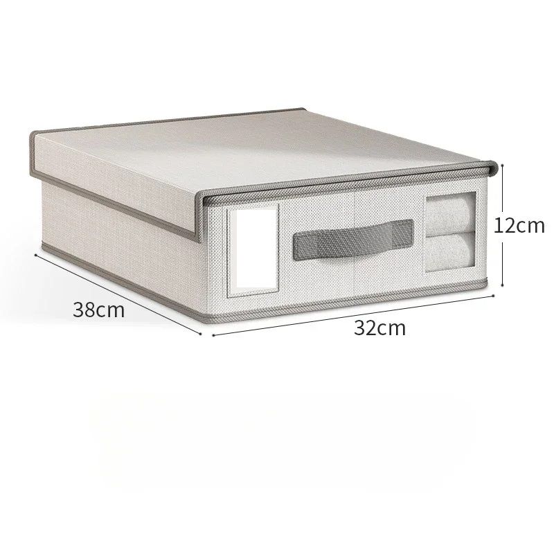 Creative 4Piece Bed Sheet Storage Box Set Fabric Organizer For Wardrobe Blanket Quilt Covers 6