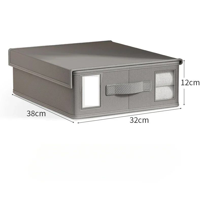 Creative 4Piece Bed Sheet Storage Box Set Fabric Organizer For Wardrobe Blanket Quilt Covers 7