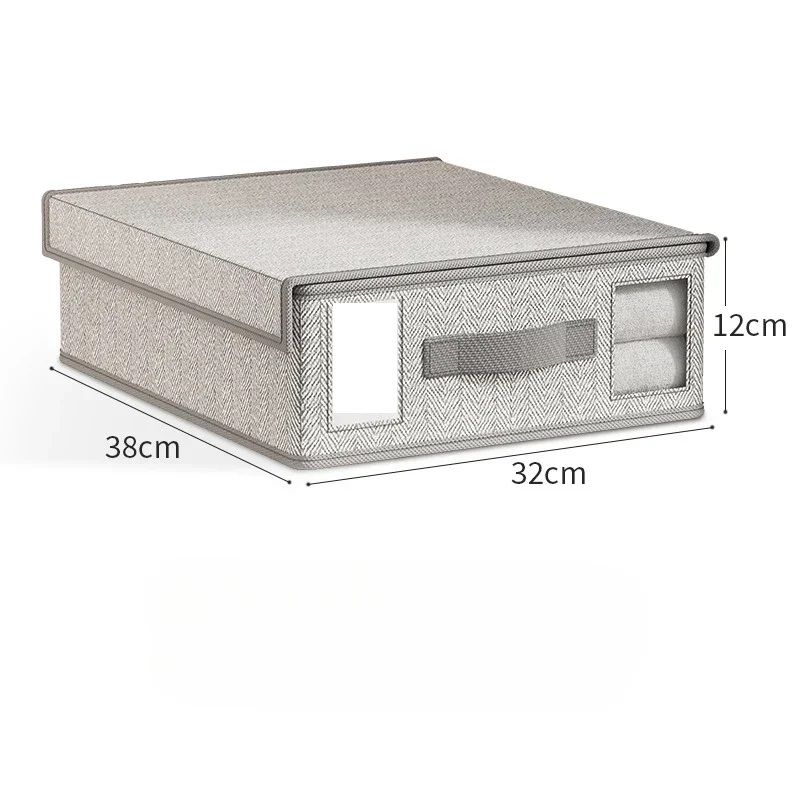 Creative 4Piece Bed Sheet Storage Box Set Fabric Organizer For Wardrobe Blanket Quilt Covers 8