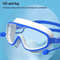 Swimming Goggles Silicone, Big Frame Swim Glasses with Earplugs for Men, Women, Professional HD Anti-Fog Eyewear