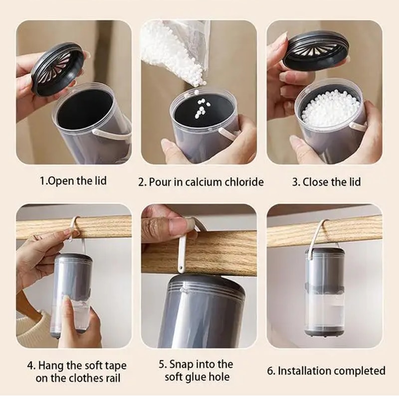 Wardrobe Home Indoor Moisture Absorbers Box Hangable Dehumidifiers Moldproof Moistureproof Dry Cas 4