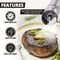 Electric Salt Pepper Grinder Set One Handed Operation Stainless Steel Spice Mill With LED Light Adj 2