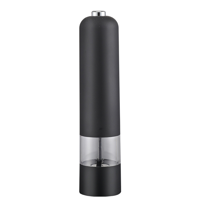 Electric Salt Pepper Grinder Set One Handed Operation Stainless Steel Spice Mill With LED Light Adj 8