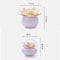 Lotus Shape Qtip Holder Cotton Swab Storage Box With Lid Multipurpose Toothpick Holder Bathroom Org 5