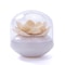 Lotus Shape Qtip Holder Cotton Swab Storage Box With Lid Multipurpose Toothpick Holder Bathroom Org 8