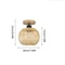 Retro LED Bamboo Woven Ceiling Lamp For Corridor Aisle Living Room Decorative Woven Lamps Natural 5