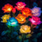 Outdoor Solar Lights Decorative Rose Flower Garden Lamp Heads Lawn Light for Patio, Yard & Garden Decor
